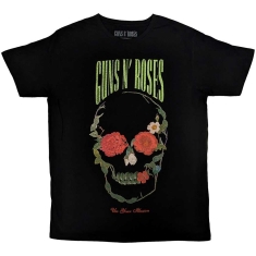 Guns N Roses - Rose Skull Uni Bl    S
