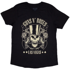 Guns N Roses - Top Hat Skull & Pistols Lv Lady Bl    S