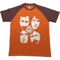 The Who - Faces Uni Orange/Brown Raglan:  S