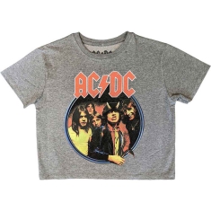Ac/Dc - Highway To Hell Circle Lady Grey Crop To
