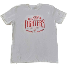 Foo Fighters - 100% Organic Uni Wht 