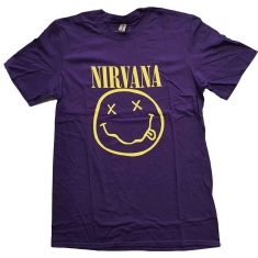 Nirvana - Yellow Happy Face Uni Purp 