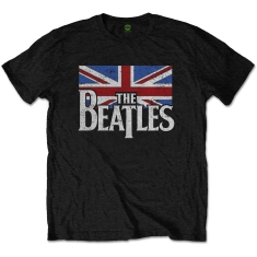 The Beatles - Beatles Drop T Logo & Vintage Flag Boys 