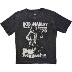 Bob Marley - Hawaii Snow Wash Boys T-Shirt Char