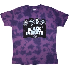 Black Sabbath - Band & Logo Boys T-Shirt Purp Dip-Dye