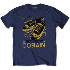 Kurt Cobain - Laces Boys T-Shirt Navy