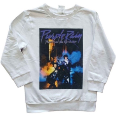 Prince - Purple Rain Boys Wht Sweatshirt