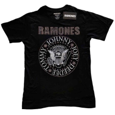 Ramones - Presidential Seal Emb Boys T-Shirt Bl