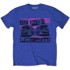 Sex Pistols - Pretty Vacant Coaches Boys T-Shirt Blue