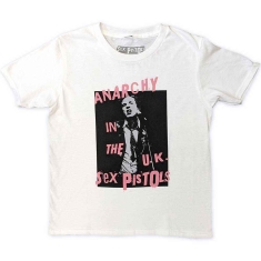 Sex Pistols - Anarchy In The Uk Boys T-Shirt Wht