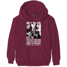 The Beatles - 3 Savile Row Uni Maroon Hoodie 