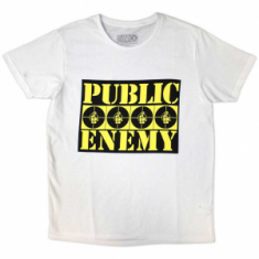 Public Enemy - Four Logos Uni Wht T-Shirt