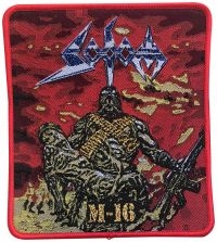 Sodom - Patch M-16 Red Border (12,4 X  11 C