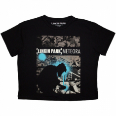 Linkin Park - Meteora Drip Collage Lady Bl Crop Top