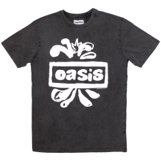 Oasis - Logo Splat Stone Wash Uni Char T-Shirt  (2XL)