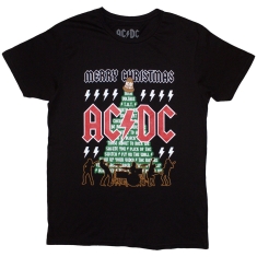 Ac/Dc - Merry Christmas Uni Bl T-Shirt  (L)