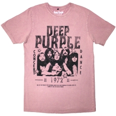 Deep Purple - 1972 Concert Stone Wash Uni Kashmir Red T-Shirt