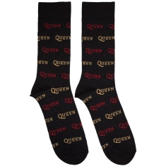 Queen - Logo Repeat Colour Bl Socks