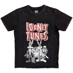 Looney Tunes - Characters B&W Stone Wash Uni Bl T-Shirt