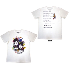 Beatles - Yellow Submarine Heads Collage/Atn Uni Wht T-Shirt