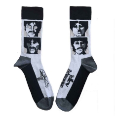 Beatles - Yellow Submarine Sea Of Science Faces Mono Uni Wht Socks (Eu 36-40)
