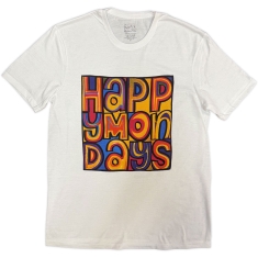 Happy Mondays - Greatest Hits Uni Wht T-Shirt