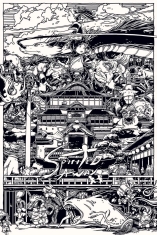 Movie Poster - Spirited Away - Black & White (91,5 X 61 Cm)