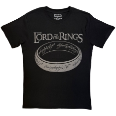 Lord Of The Rings - Greyscale Ring Uni Bl T-Shirt