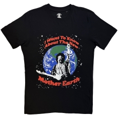 Jimi Hendrix - Earth Day Uni Bl T-Shirt