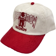Death Row - Logo Corduroy Wht/Red Baseball Cap
