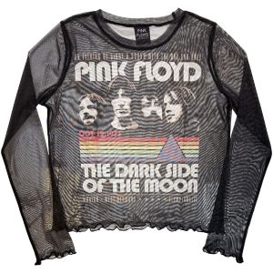 Pink Floyd - Vintage Stripes Lady Bl Mesh Crop T-Shirt