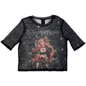 The Smashing Pumpkins - Mellon Collie Art 3 Lady Bl Mesh Crop T-Shirt