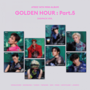Ateez - Golden Hour : Part 5 (Digipack Ver.) (Random Ver.) + Photocard