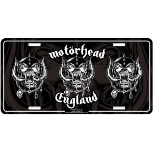 Motorhead - Number Plate: England