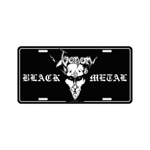 Venom - Number Plate Black Metal