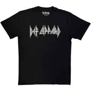 Def Leppard - Logo Mono Uni Bl T-Shirt