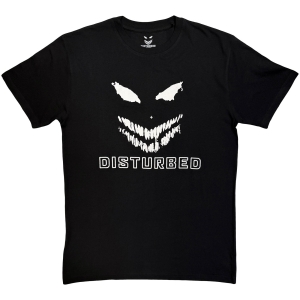 Disturbed - Logo Mono Uni Bl T-Shirt