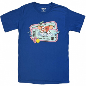 Gremlins - Movie Ticket Uni Blue T-Shirt