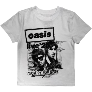 Oasis - Live '25 Rock N Roll Star Boys Wht T-Shirt