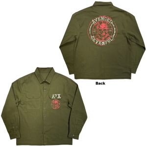 Avenged Sevenfold - Skull Emblem Uni Green Casual Shirt