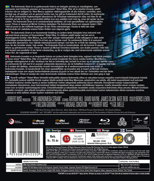 Movie - Andromeda Strain, The (1971) Bd S-T