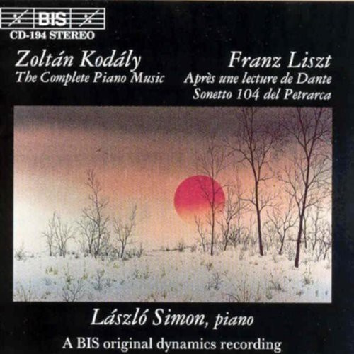 Kodaly Zoltan - Complete Piano Music /Liszt