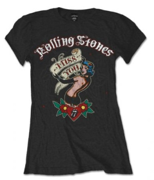 R: Rolling Stones Miss You Black Ladies T Shirt: L -  T-shirt L (L)