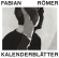 Römer Fabian - Kalenderblätter Römer Fabian - Kalenderblätter