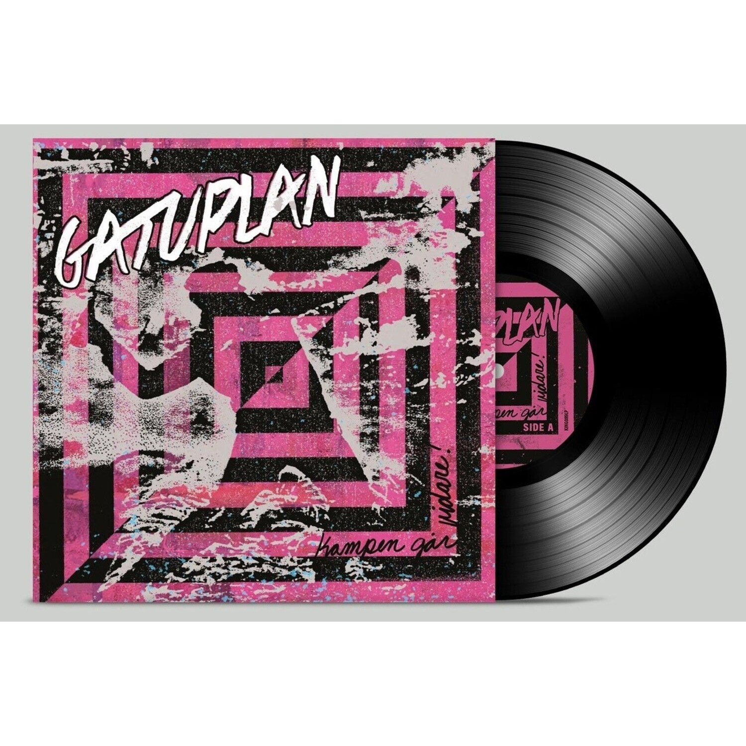 Gatuplan - Kampen Går Vidare! - Lp Black + Pin