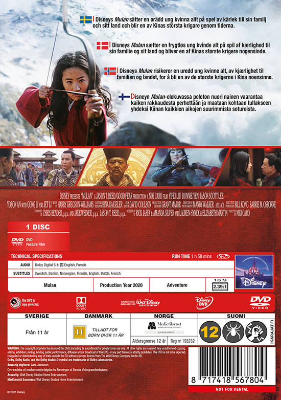 Movie - Mulan L-A/Scandi