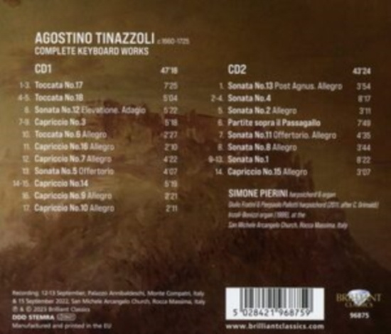Tinazzoli Agostino - Complete Keyboard Works