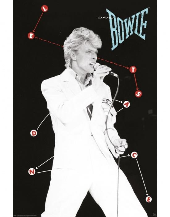 David Bowie - Let's Dance Poster  91,5 X 61 Cm