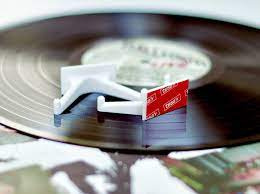 Vinyltillbehör - Vinylhållare Vit Självhäftande