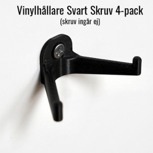 Vinyltillbehör - Vinylhållare Svart För Skruv 4-pack